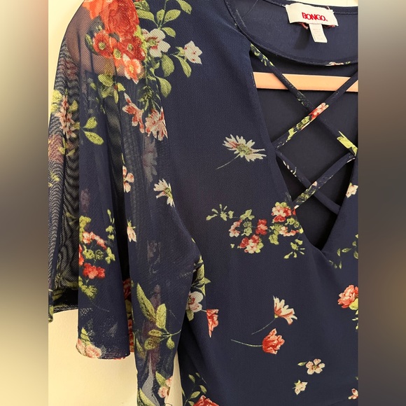 Vintage 1990’s BONGO Floral Mini Dress size Small - Picture 3 of 4